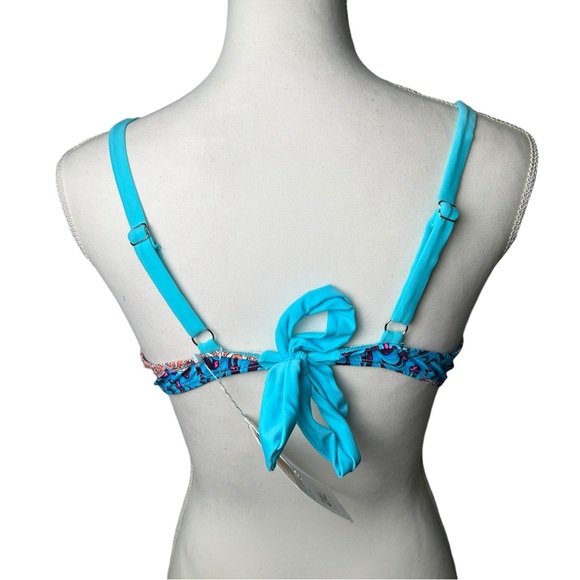 COSTYLEEN womens plus size XXL push up underwire bikini gold hardware tassel NWT - Picture 5 of 7